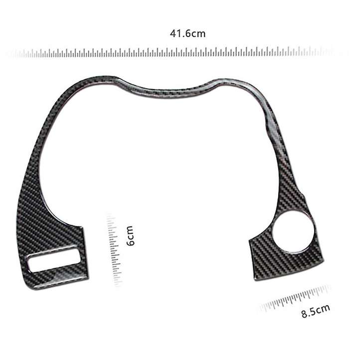 Carbon Fiber Interior Dashboard Frame Cover Trim for Q50 Q60 2014-2019 Car Front Instrument Decorati