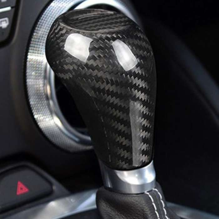 Carbon Fiber Interior Gear Head Shift Knob Cover Trim Stickers for 2016 2017 2018 2019