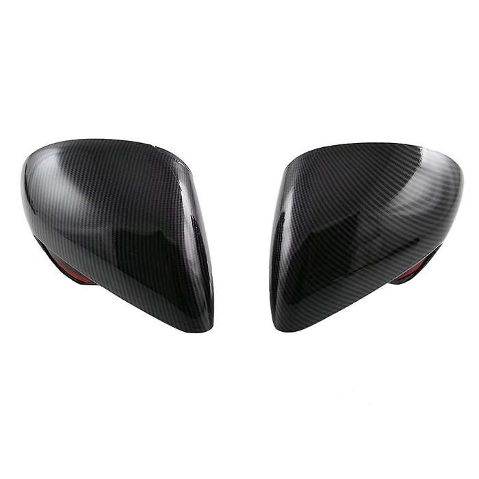Carbon Fiber Look Side Door Rearview Mirror Cover Trim Cap Protective for Dolphin Mini/ Seagull