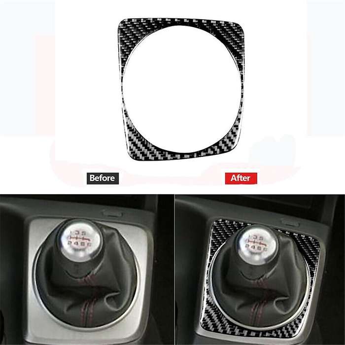 Carbon Fiber Manual Gear Shift Decor Trim Cover for 8Th 2006-2011