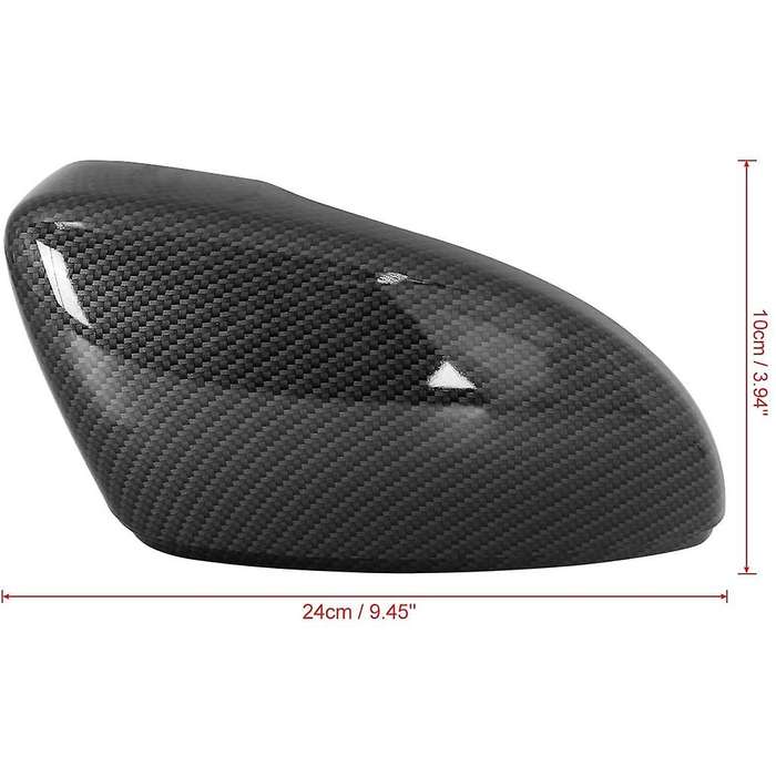 Carbon Fiber Mirror Cover for 2012-2018 Car Exterior Rear View Mirror Cover Trim for , Right Side