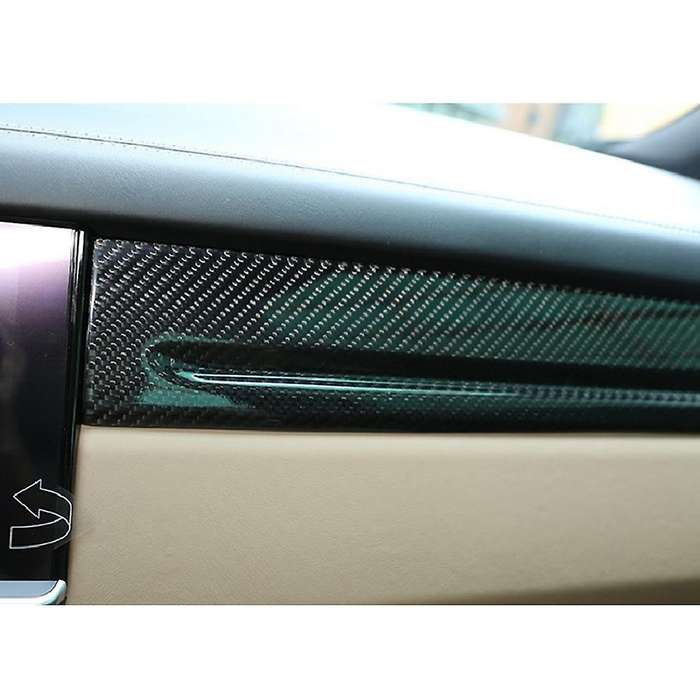 Carbon Fiber Middle Console Dashboard Strip Trim Stickers for 2018-2019
