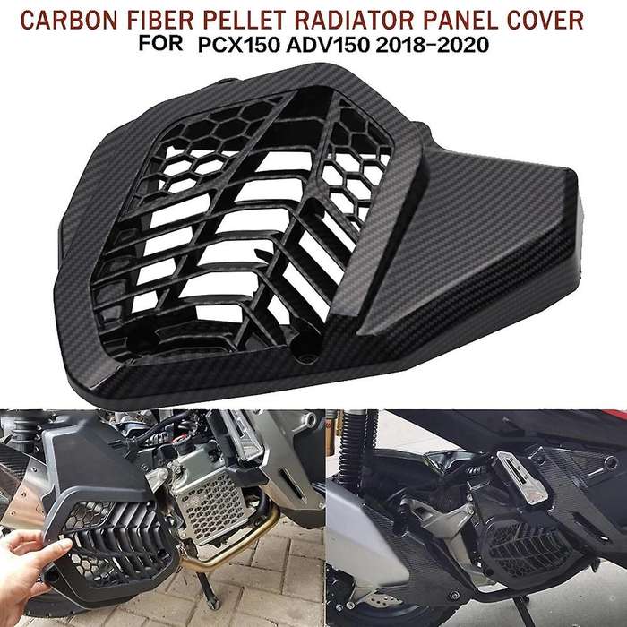 Carbon Fiber Motorcycle Radiator Cover Side Grille Guard Protector Cover for PCX150 ADV150 2018 2019