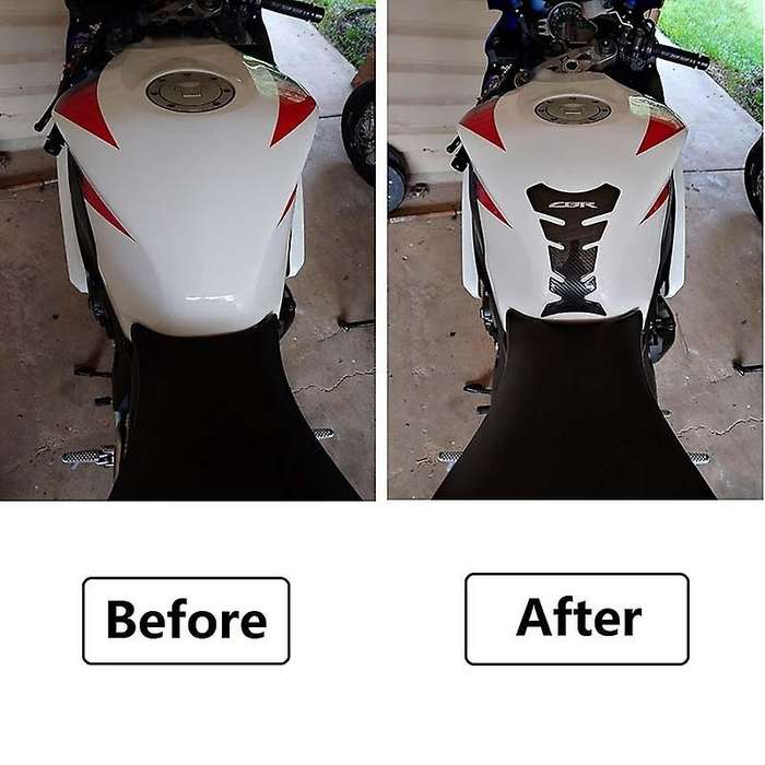 Carbon Fiber Motorcycle Tank Pad Gas Oil Fuel Tank Pad Protector for CBR600 1000 954 929 900 RR, CBR