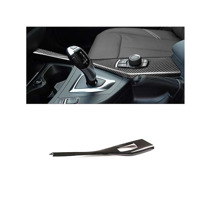 Carbon Fiber Multimedia Button Panel Cover Sticker for 1 Series F20 116I 118I 12-18 2 Series F22 F23