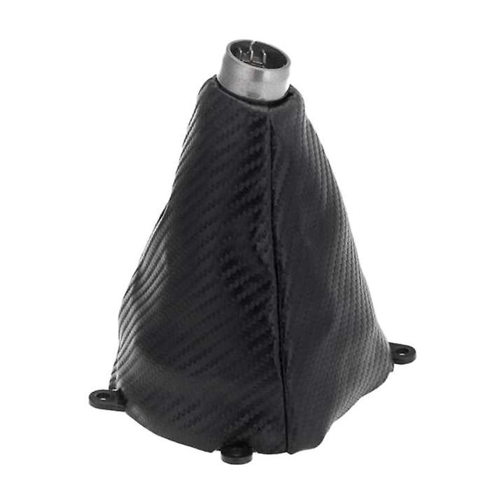 Carbon Fiber PU Leather Gear Shift Knob Gaitor Boot for Si 2006-2012