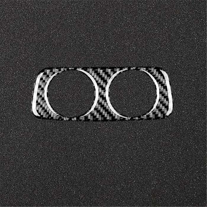 Carbon Fiber Rear Air Outlet Seat Armrest Box Charge Plug Decorative Cover Interior Sticker for 2018