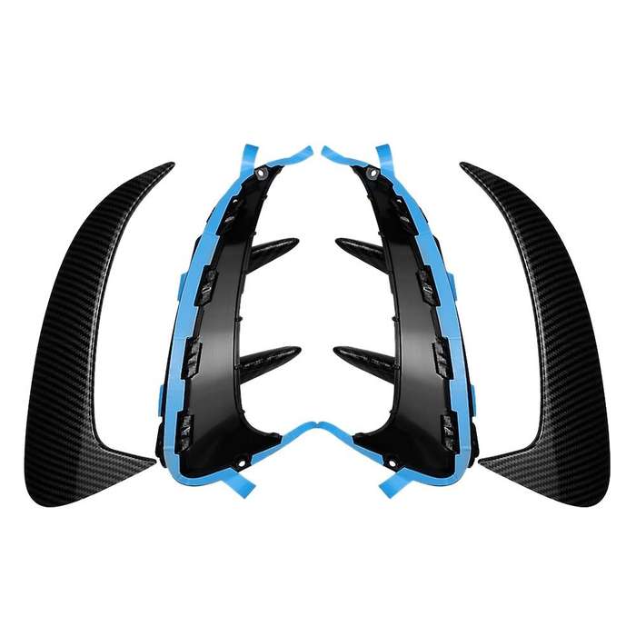 Carbon Fiber Rear Bumper Lip Spoiler Canards Stickers Trim for a Class W177 A180 A200 A250 A35 2019+