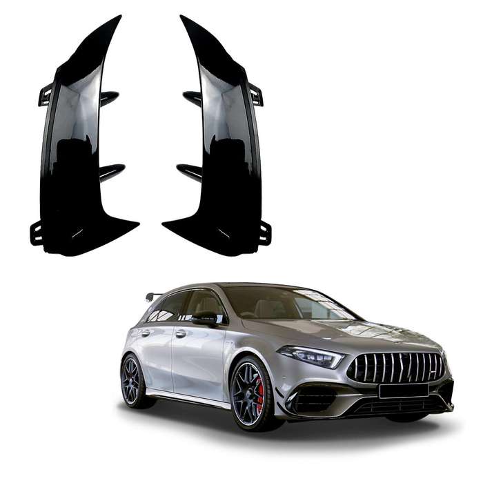 Carbon Fiber Rear Bumper Splitter Spoiler Rear Canard Trim for a Class W177 A180 A200 A250 A45 2019+