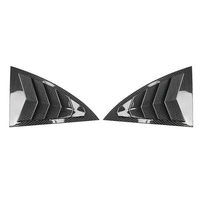 Carbon Fiber Rear Window Louver Shutter Cover Trim for CLA C118 W118 CLA200 CLA45 2020 2021 Window S