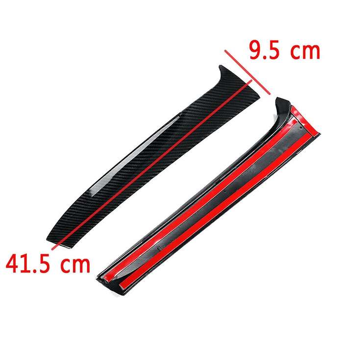 Carbon Fiber Rear Window Side Spoiler Trim for  Golf 7 R Variant Wagen