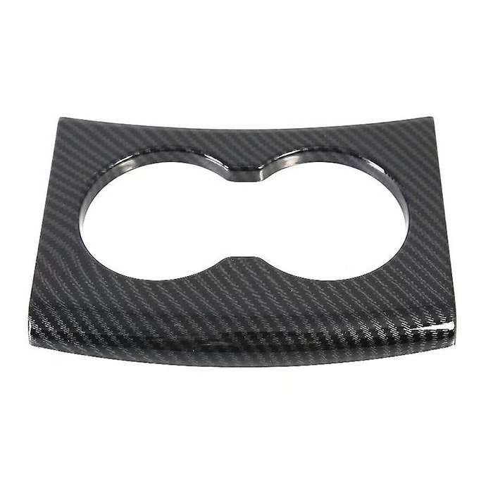 Carbon Fiber Rear Water Cup Holder Frame Cover Trim for Model S/X 2014-2020
