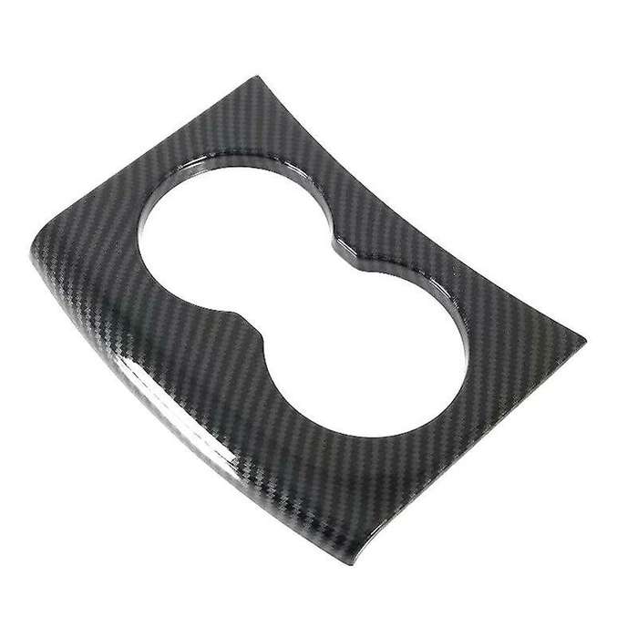 Carbon Fiber Rear Water Cup Holder Frame Cover Trim for Model S/X 2014-2020