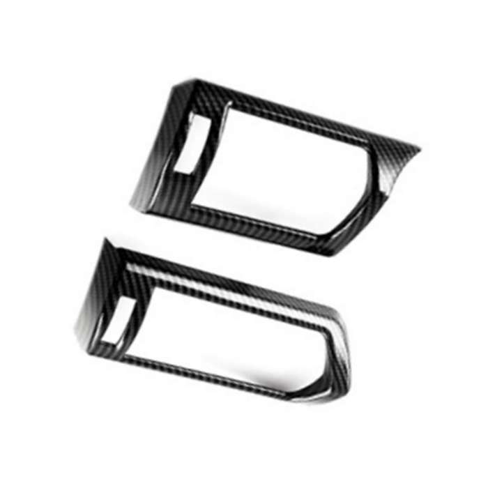 Carbon Fiber Side Dashboard Air Condition Vent Outlet Cover Trim Frame Sticker for Land Cruiser 300