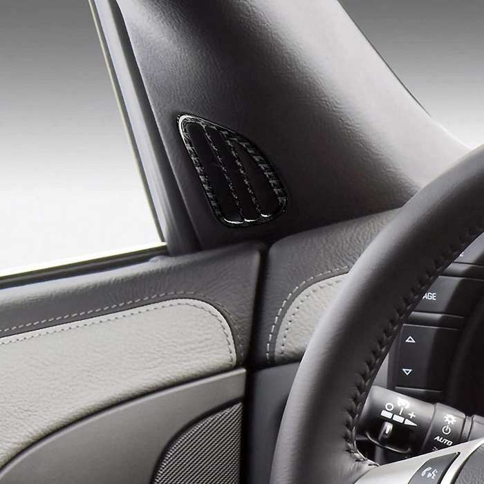Carbon Fiber Side Outlet Stickers Defogger Trim Decal for Corvette C6 2005 2006 2007 Interior Access