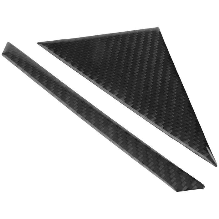 Carbon Fiber Stickers for 2010-15 Door Windows Anterior Triple-cornered Column A-Pillar Exteriors Ca