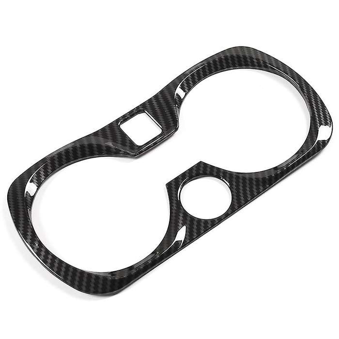 Carbon Fiber Style ABS Car Central Control Cup Holder Frame Trim for 3 Series G20 G28 325Li 2019 202