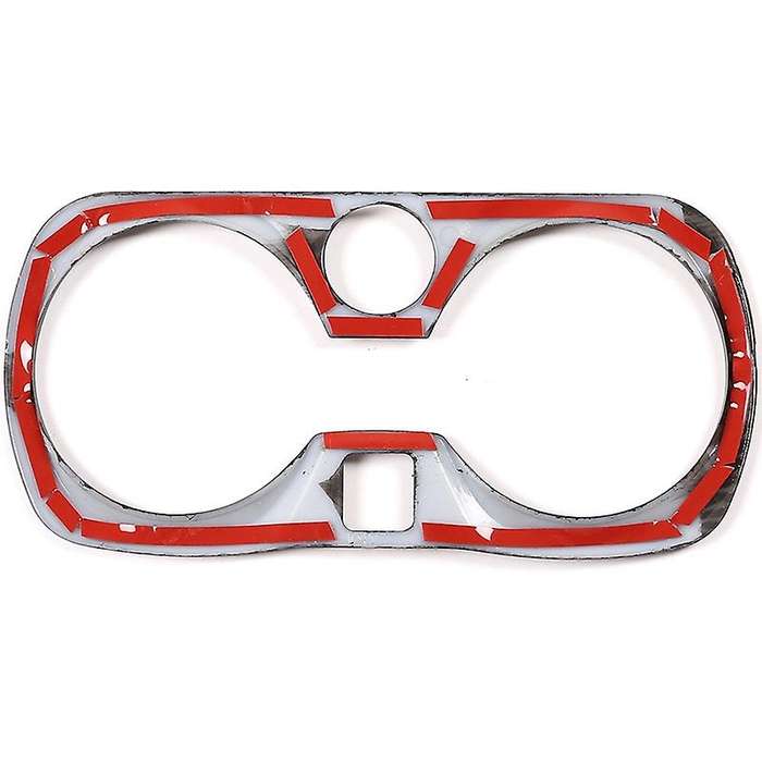 Carbon Fiber Style ABS Car Central Control Cup Holder Frame Trim for 3 Series G20 G28 325Li 2019 202