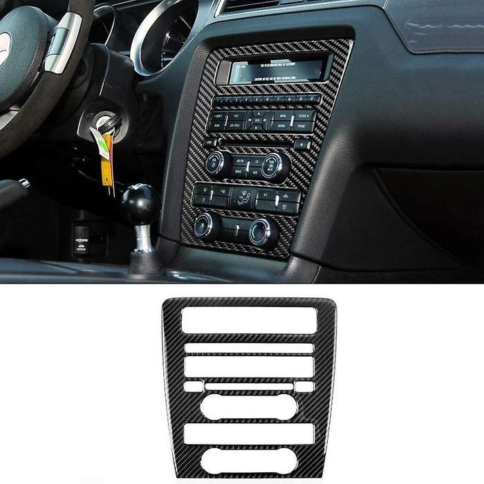 Carbon Fiber Stickers, Central Control CD Panel Cover Moulding, Car Interior Stickers for 2009-2013,