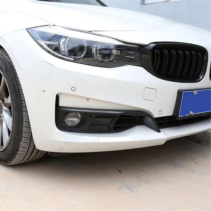 Carbon Fiber Style Front Fog Lights Lamp Strips Cover Trim for 3 Series GT F34 2013-2019 Accessorie