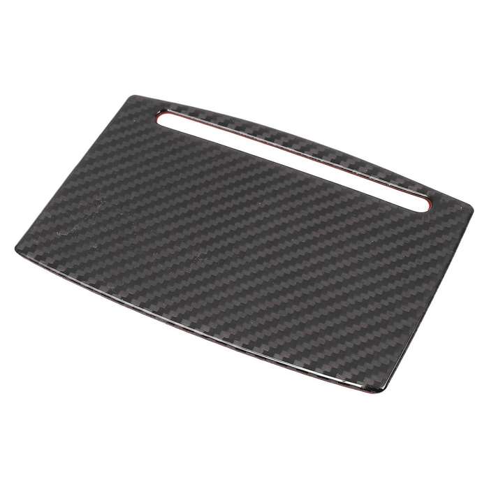 Carbon Fiber Styling Water Cup Panel Cover Sticker Trim for A6 C7 A7 Interior Console Armrest Storag