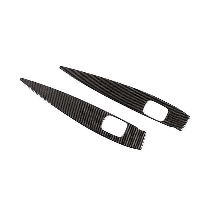 Carbon Fiber Window Glass Lift Button Trim Switch Cover Door Armrest Panel for Smart 453 Fortwo 201