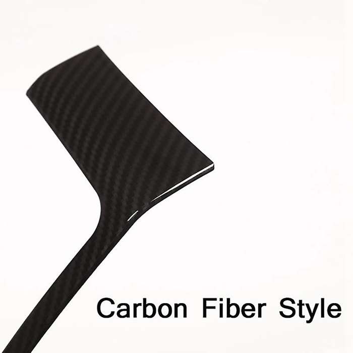 Carbon Fiber Texture Dashboard Side Air Vent Outlet Frame Cover Fit for Sport 2014-2019