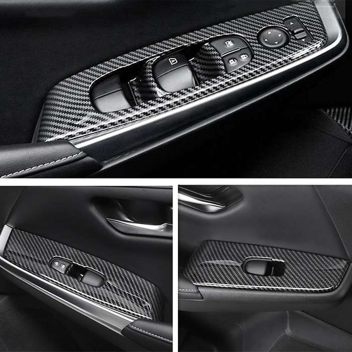 Carbon Fiber Window Lift Panel Switch Cover Trim for Altima Teana 2019 2020 2021 Accessories Interio