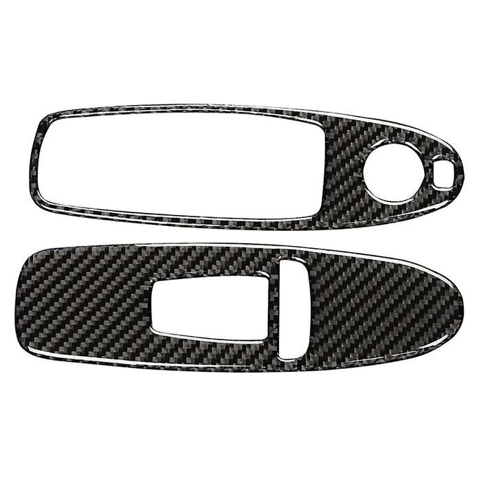 Carbon Fiber Window Lift Button Panel Cover Trim for Q50 Q60 2014-2019