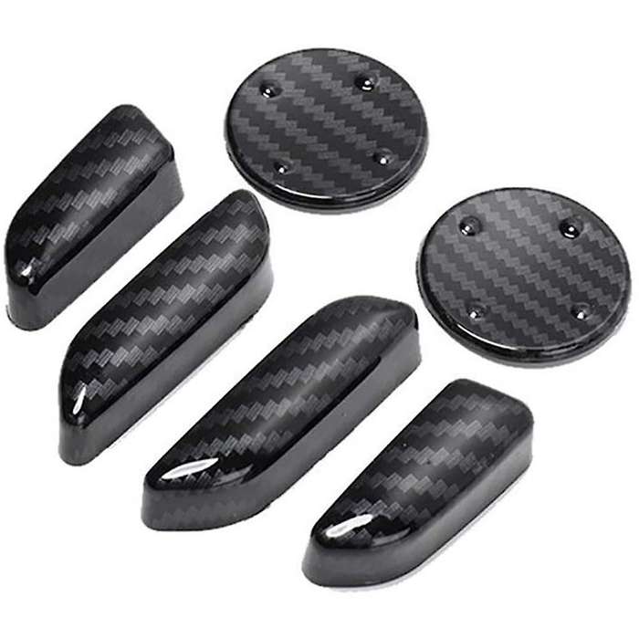 Carbon Fibre ABS for Model 3 Seat Adjustment Switch Botton Cover Trim Decorative Frame Sticker Car A