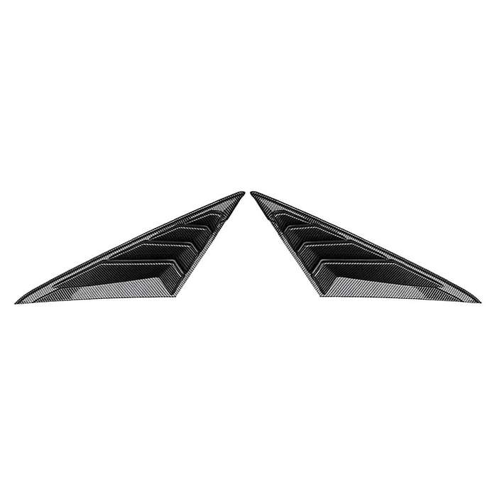Carbon Fibre ABS Rear Window Louver Shutter Cover Trim for 2021 2022 Scoop Shade Accessories