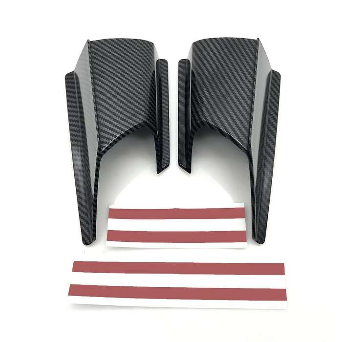 Carbon Pattern Motorcycle Body Fixed Wind Wing Side Wind Wing Deflector Accessories Suitable for ADV