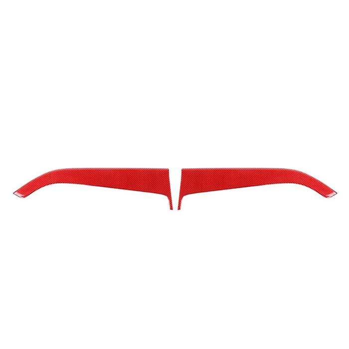 Carbon Pattern Red Interior Mouldings Car Door Panel Decoration Cover Stickers for 2015+ Styling