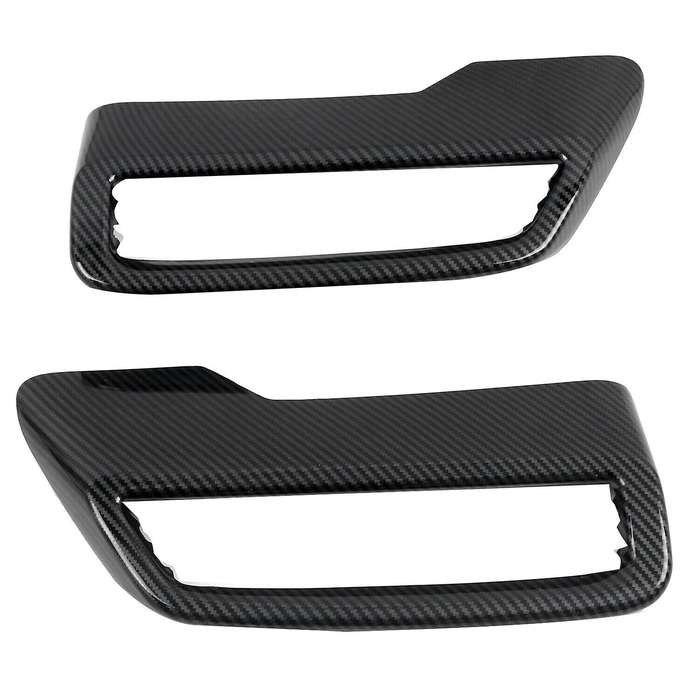 Carbon Tail Throat Exhaust Pipes Cover Bumper Bezel Decoration Trim for 3008 5008 Allure 2016-2020