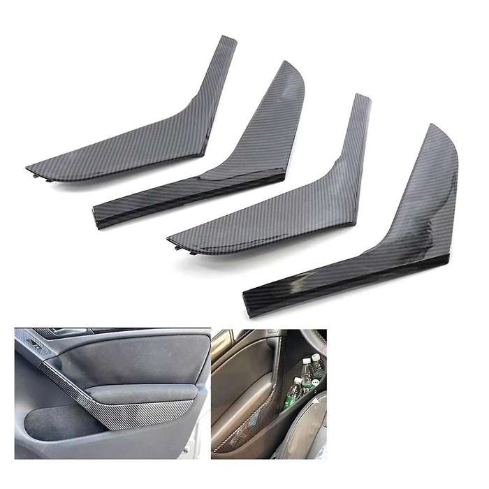 Carbon Style Set of Interior Door Trim for Pull Handle 5K4868039A 5K4868040A for Golf Mk6 2010-2013