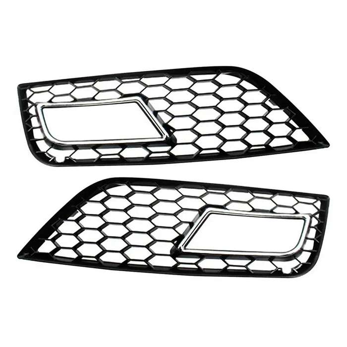 Carfog Lamp Bezel Mesh Grille Bumper Lower Mesh Grille Plating Trim Suitable for A4l B9 13-15 8k0807