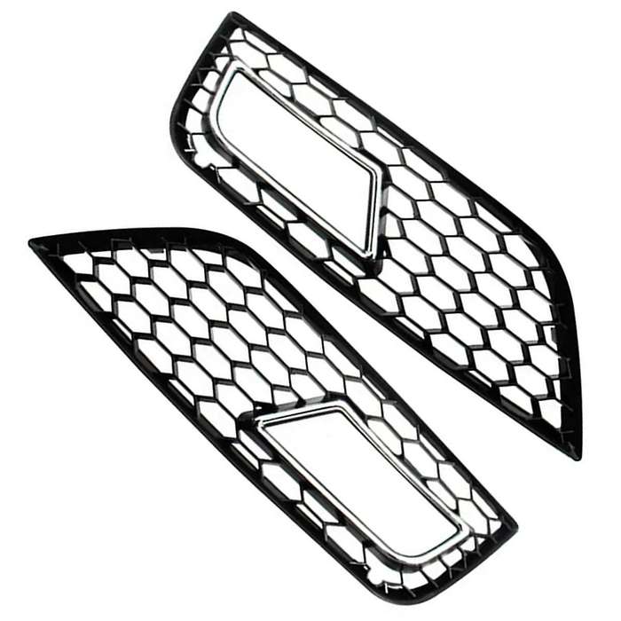 Carfog Lamp Bezel Mesh Grille Bumper Lower Mesh Grille Plating Trim Suitable for A4l B9 13-15 8k080