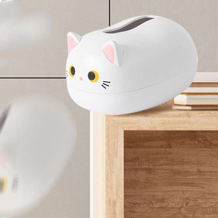 Cartoon Cat Tissue Box Multifunctional Storage Ornaments Home Decoration Bathroom Kitchen Home Stora