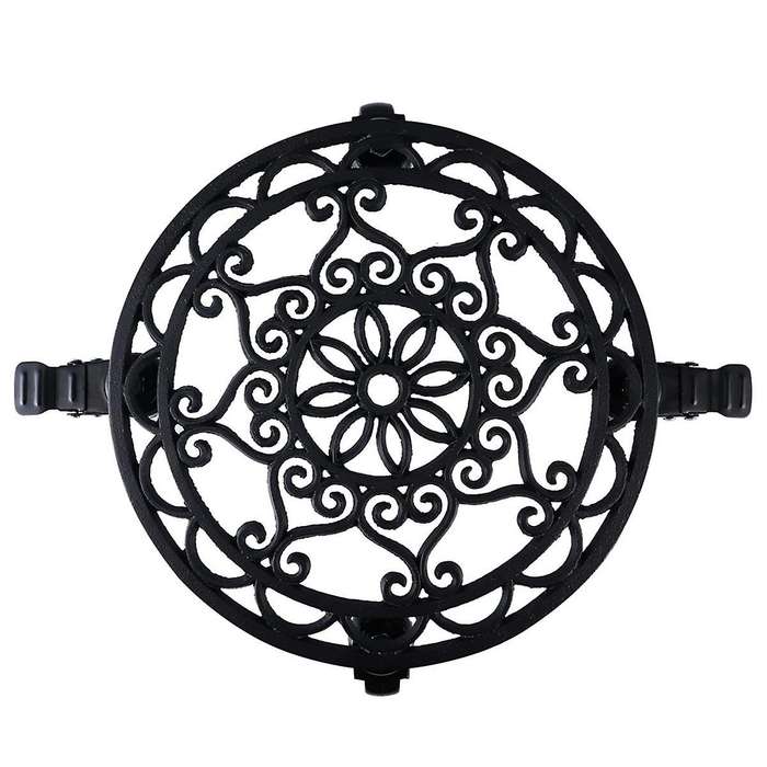 Cast Iron Plant 13 Inches, Rolling Plant Stand with Locking Wheels, for Moving and Supporting Heavy