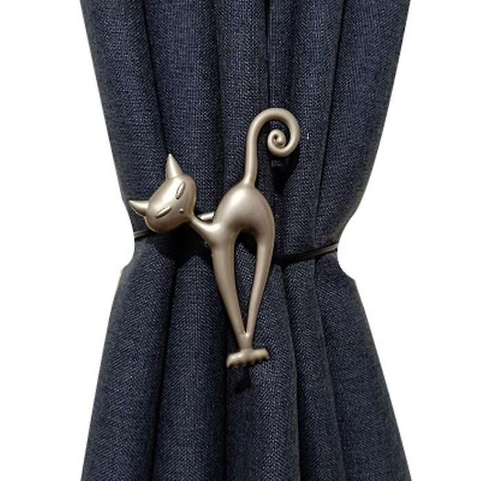 Cat Shape Strong Curtain Tiebacks Belts Ropes Curtain Holdback Curtain Rods Accessoires Curtain Rin