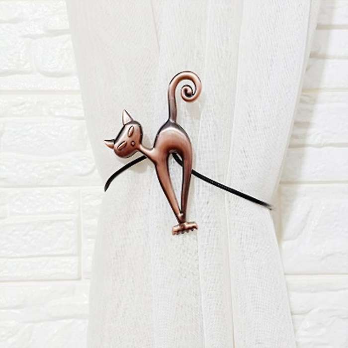 Cat Shape Strong Curtain Tiebacks Belts Ropes Curtain Holdback Curtain Rods Accessoires Curtain Rin