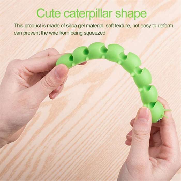 Caterpillars Cable Clip - Cord Organizer - Desk Organizer for Home Office Desk Car, Cubicle, Nights