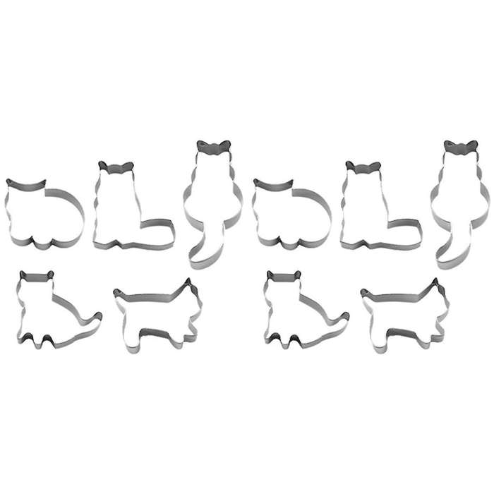 Cat Shaped Aluminium Baking Cake Mould Cookie Cutter Mold Sugarcraft Baking Accessories