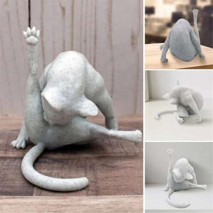 Cats Sculpture Funny Cats Figurine, Cats Figurines for Cats Lovers, Cats Statues Home Decor, Cats Gi