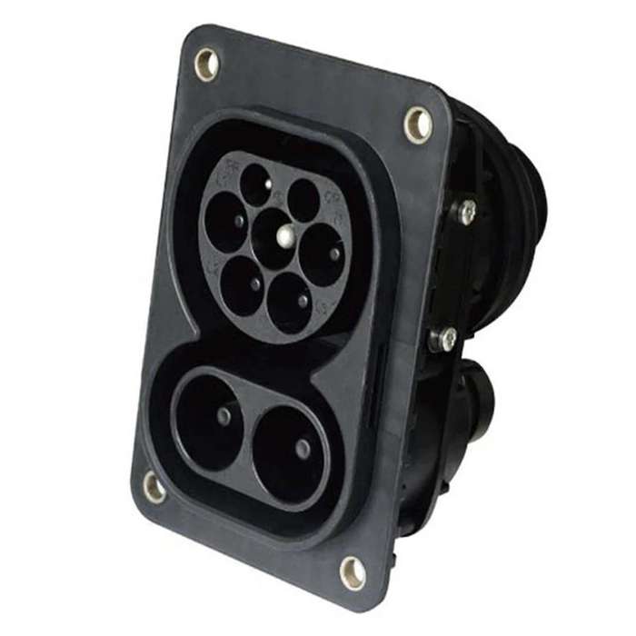 Ccs Type 2 Ev Female Combo 2 Socket 1000v 62196-3 Electric Car Fast Charging Dc150a 850v Dc