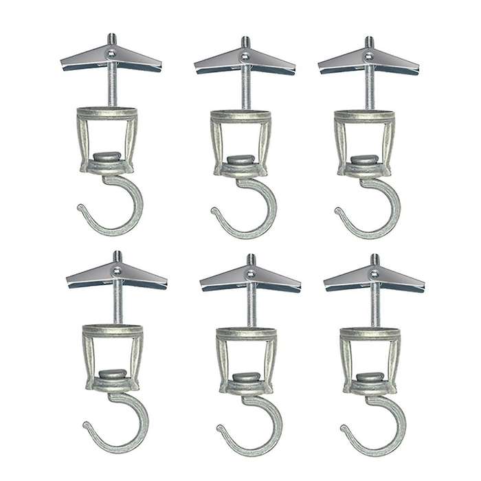 Ceiling Hooks for Hanging Plants 6 PCS ,Metal Plant Hooks, Screw in Hooks for Hanging Birdfeeders, L