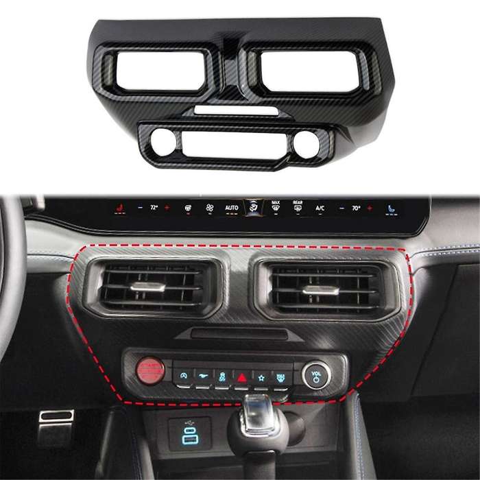 Center Console Air Vent Cover Trim for 2024 Interior Accessories Carbon Fiber