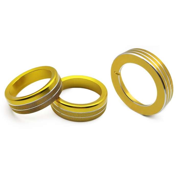 Center Console Audio Headlight Knob Decorative Ring Interior Knob Ring Auto Accessories for 15-20 G