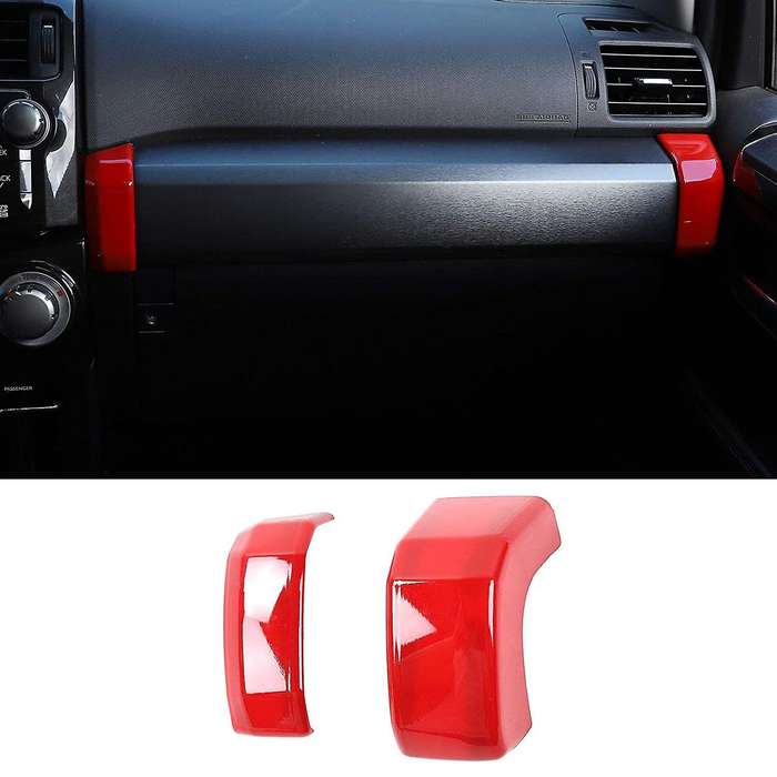 Center Console Co-Pilot Passenger Side Strip Cover Trim for 4Runner 2010-2020 Car Accessories (Red)