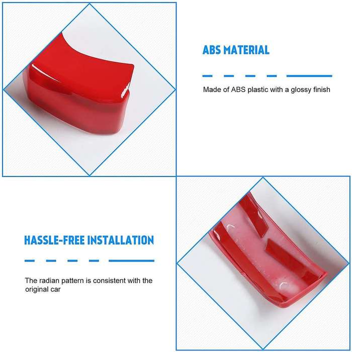 Center Console Co-Pilot Passenger Side Strip Cover Trim for 4Runner 2010-2020 Car Accessories (Red)